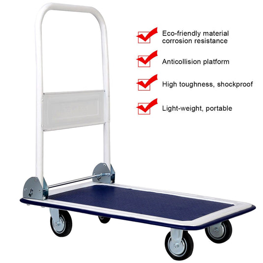 Goplus Folding Platform Cart 330LBS Rolling Flatbed Cart - GoplusUS