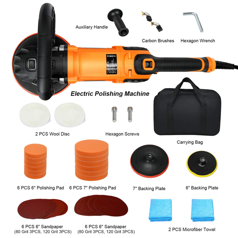 Load image into Gallery viewer, Rotary Buffer Polisher Wool Disc for Car Furniture Boat
