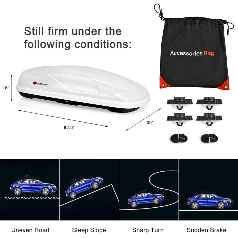 Load image into Gallery viewer, Cargo Box, Waterproof Rooftop Cargo Carrier, Heavy Duty Roof Storage Box - GoplusUS
