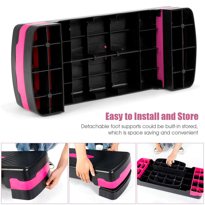 Load image into Gallery viewer, Step Platform, 26&quot; Adjustable Aerobic Exercise Step Deck
