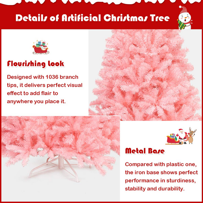 Load image into Gallery viewer, Goplus Unlit Artificial Christmas Tree, 100% New PVC Material, Xmas Tree for Indoor and Outdoor Decoration - GoplusUS
