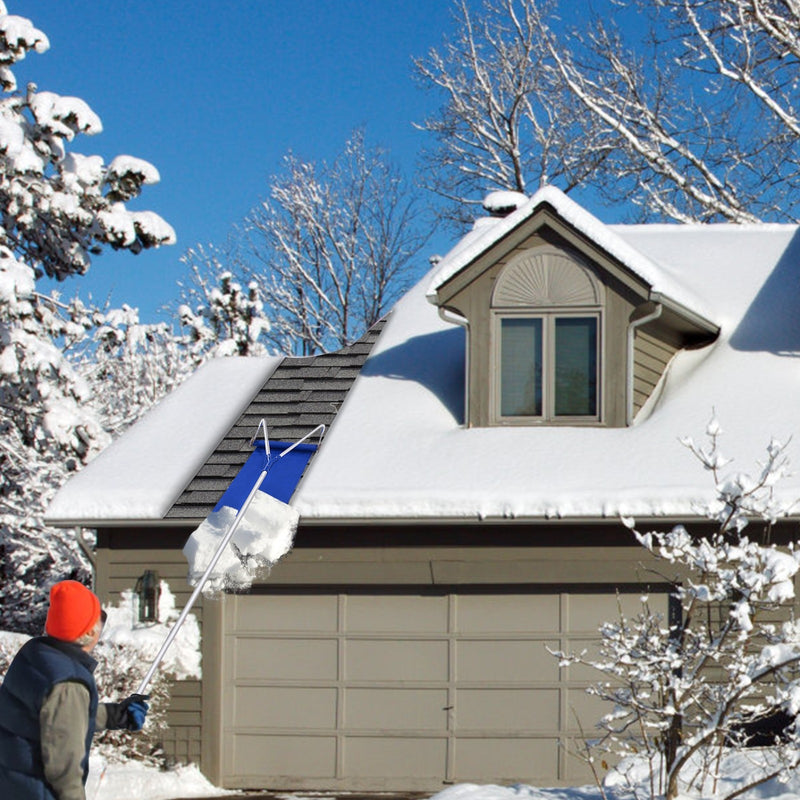 Load image into Gallery viewer, Roof Snow Rake Removal Tool 20 ft with Adjustable Telescoping Handle and Wheels
