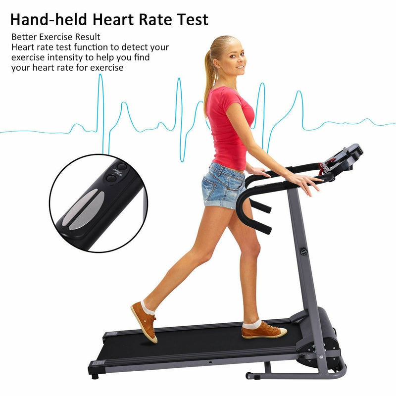 Load image into Gallery viewer, Electric Folding Treadmill with LCD Display and Heart Rate Sensor - GoplusUS
