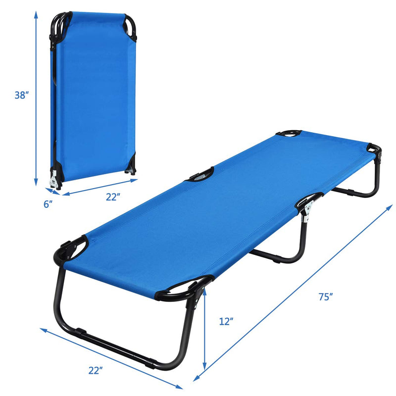 Load image into Gallery viewer, Folding Camping Cot, Heavy Duty Collapsible Foldable Bed - GoplusUS

