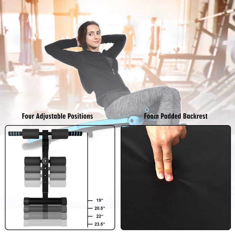 Load image into Gallery viewer, Adjustable Sit Up Bench, Abdominal Training Workout Slant Bench - GoplusUS
