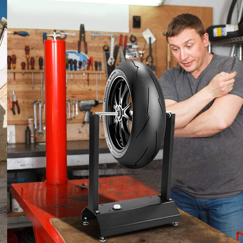 Load image into Gallery viewer, Motorcycle Bike Wheel Balancer, Rim Tire Balancing Spin Static Truing Stand - GoplusUS
