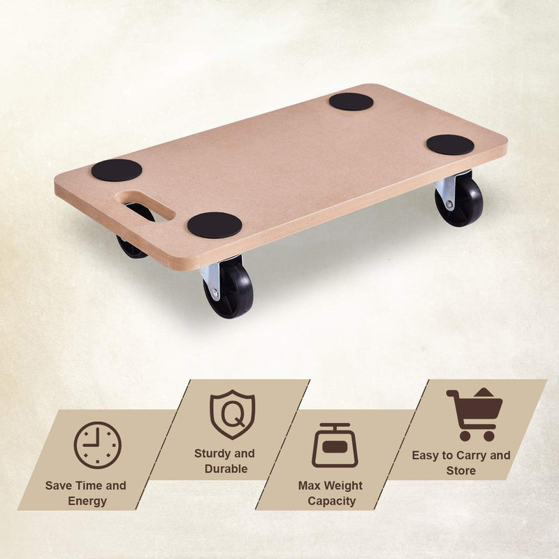 Load image into Gallery viewer, Moving Dolly Heavy Duty Wood Furniture Dollies Movers Carrier (23&quot; x11.5&quot; Platform) - GoplusUS
