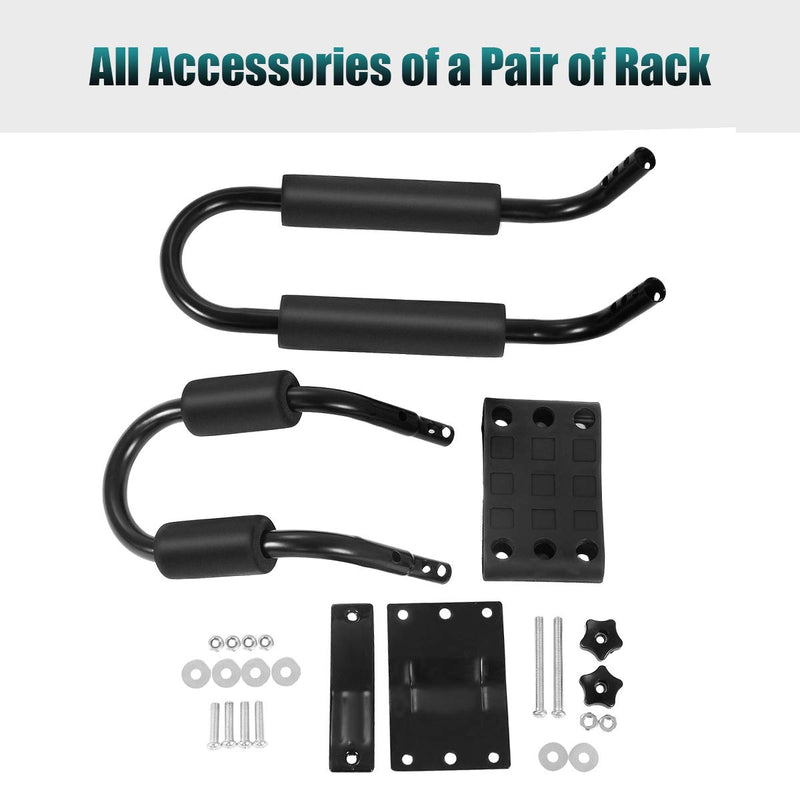 Load image into Gallery viewer, Goplus Kayak Carrier Universal 2 Pair J- Shape Rack Canoe Boat Surf Ski Roof Top Mounted - GoplusUS
