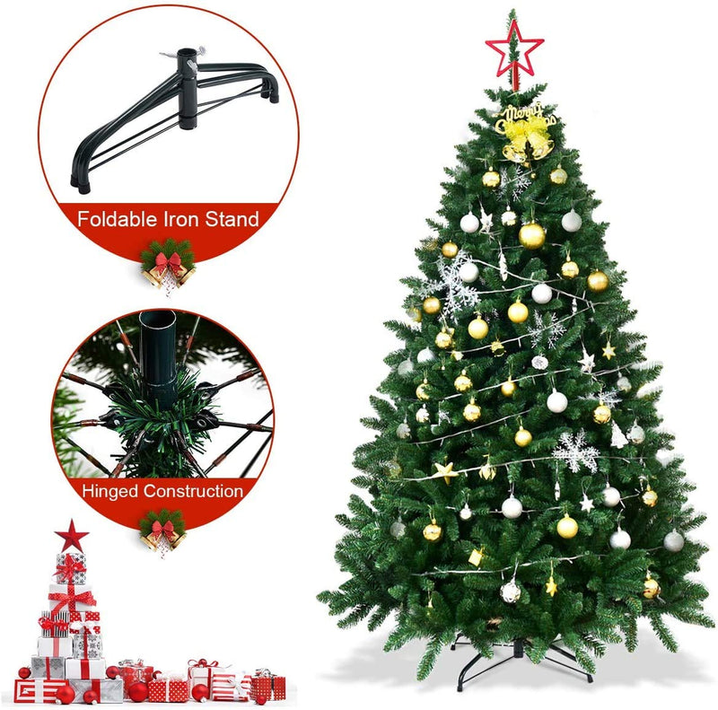 Load image into Gallery viewer, Artificial Douglas Christmas Tree Easy Assembly Xmas Tree for Indoor and Outdoor - GoplusUS
