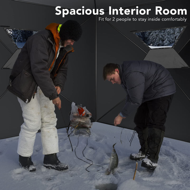 Load image into Gallery viewer, Portable Ice Shelter Pop-up Ice Fishing Tent Shanty 3-4 Person
