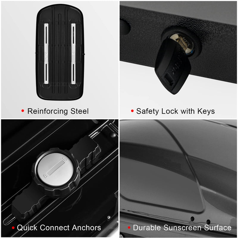 Load image into Gallery viewer, Cargo Box, Waterproof Rooftop Cargo Carrier, Heavy Duty Roof Storage Box - GoplusUS

