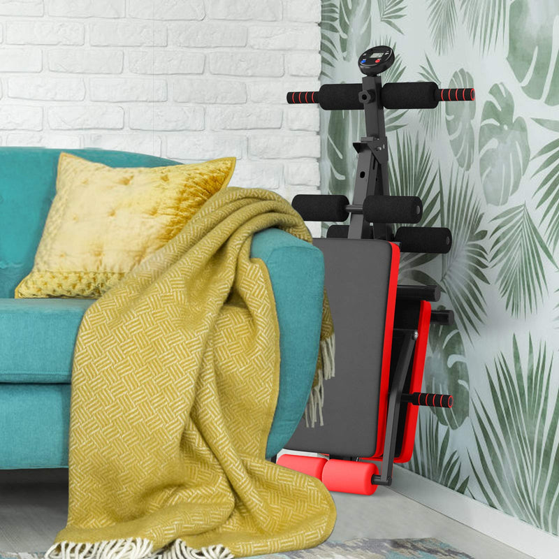 Load image into Gallery viewer, 6 in 1 Adjustable Sit Up Bench, Foldable Utility Weight Bench - GoplusUS

