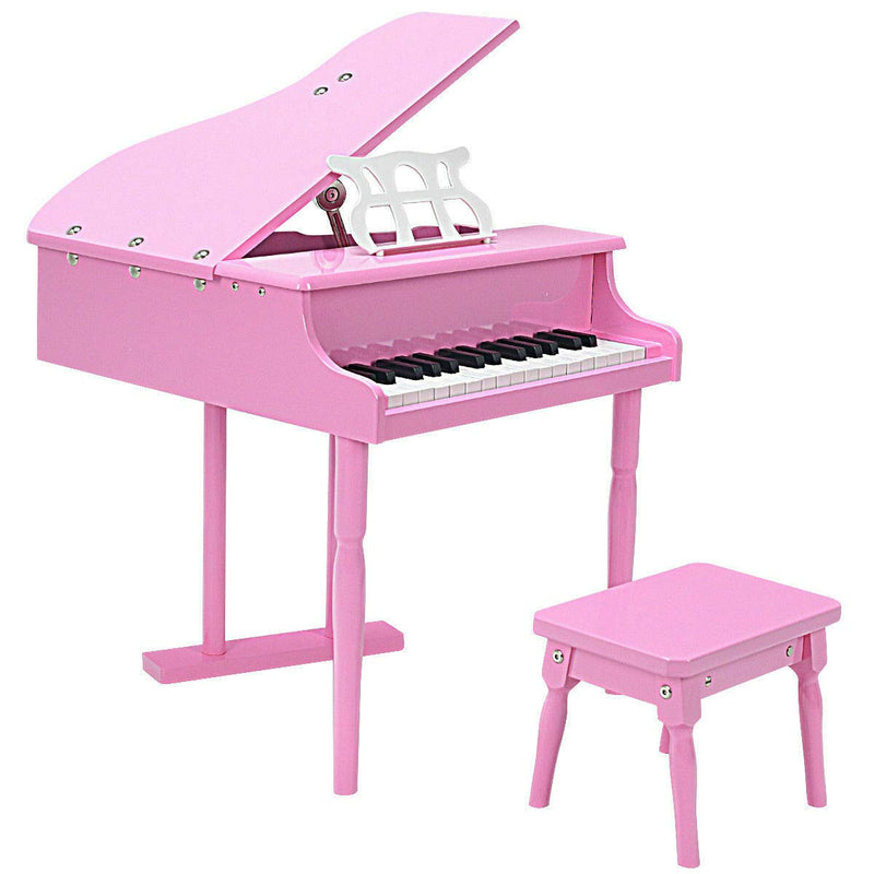 Load image into Gallery viewer, Classical Kids Piano, 30 Keys Wood Toy Grand Piano - GoplusUS

