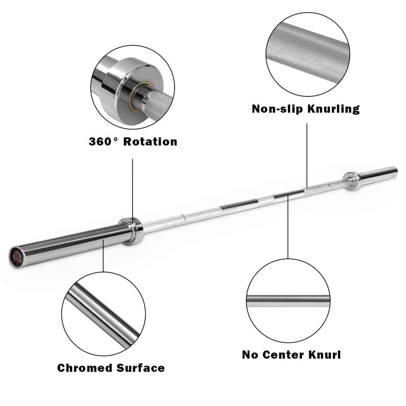 Load image into Gallery viewer, Goplus 7 Feet Olympic Bar, 700/1000LBS Weight Bar Solid 2&quot; Olympic Plates Olympic Barbell - GoplusUS
