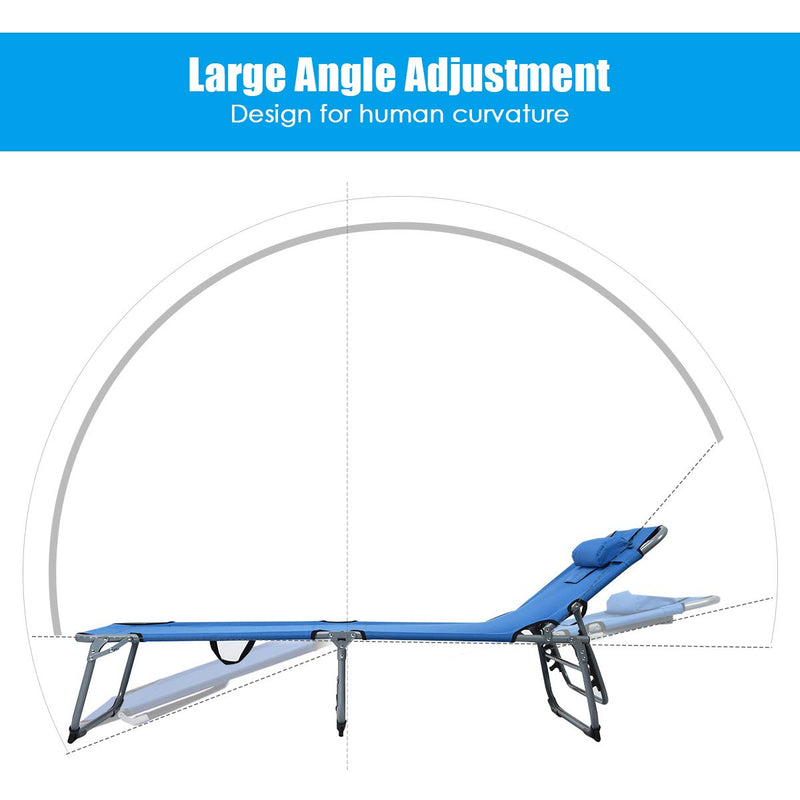 Load image into Gallery viewer, Patio Lounge Chair, Adjustable Folding Recliner - GoplusUS
