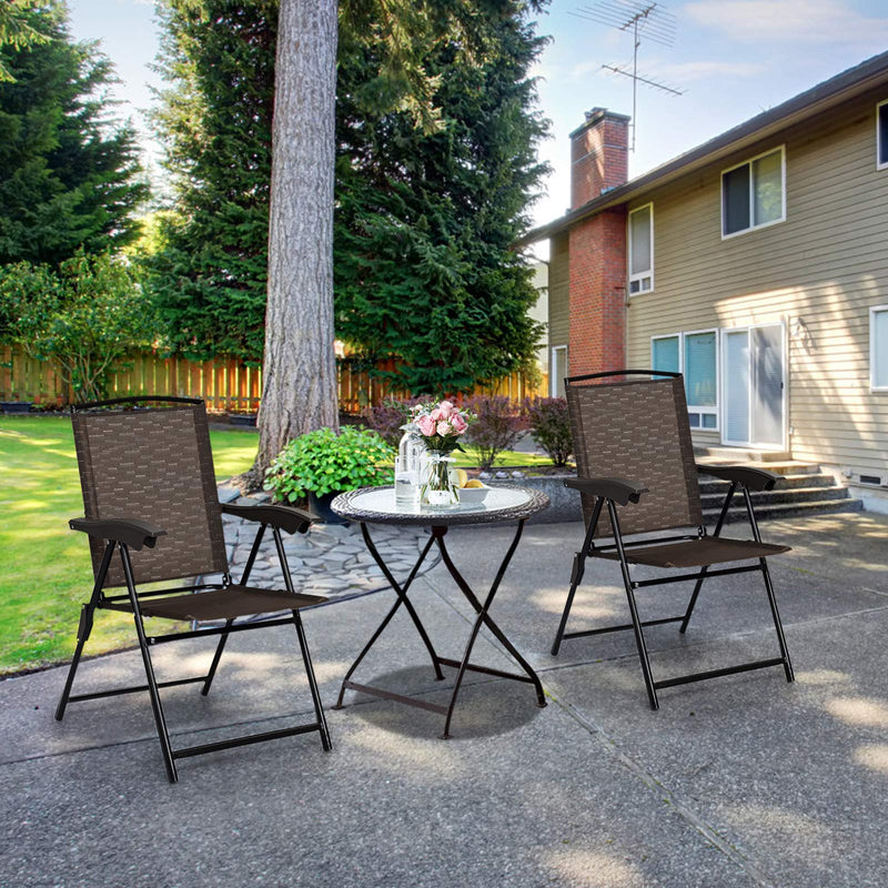 Load image into Gallery viewer, Folding Sling Chairs Sets of 2, Portable Chairs for Patio Garden Pool Outdoor &amp; Indoor - GoplusUS
