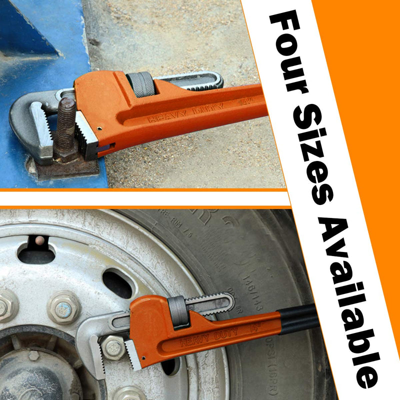 Load image into Gallery viewer, 4pcs Pipe Wrench Set, Heat Treated Plumbing Wrench - GoplusUS
