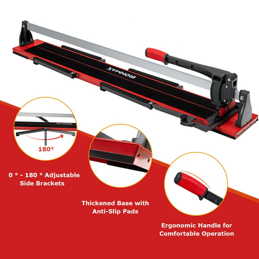 Goplus 48-Inch Manual Tile Cutter, Professional Porcelain Ceramic Floor Tile Cutter - GoplusUS