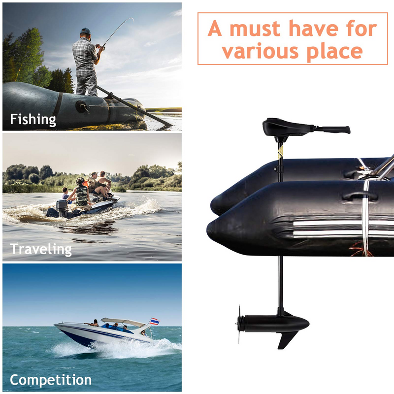 Load image into Gallery viewer, Goplus Electric Trolling Motor 8 Speed, Boat Fishing Motor w/Telescoping Handle - GoplusUS
