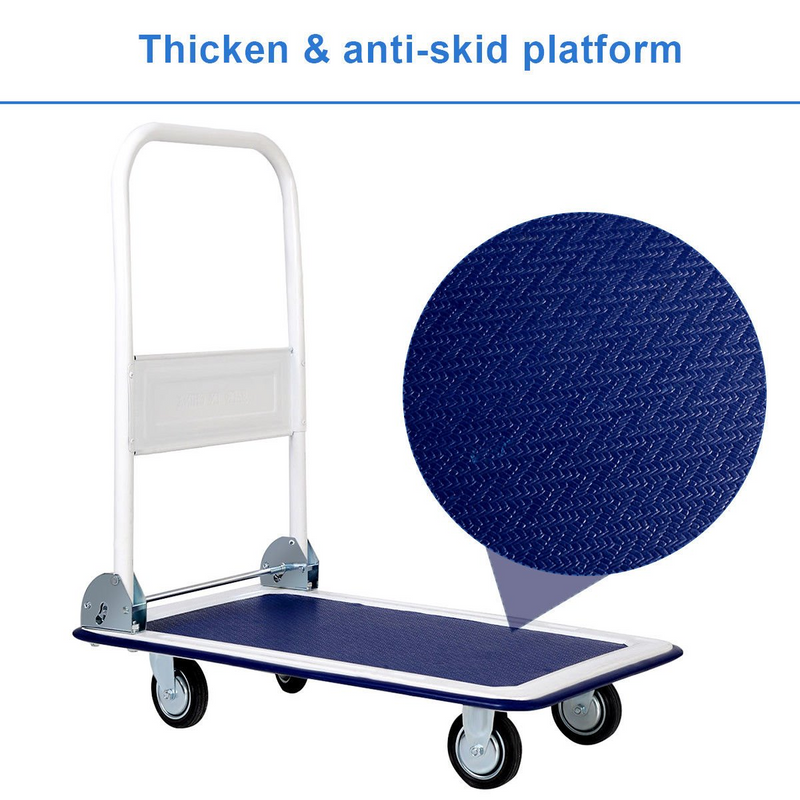 Load image into Gallery viewer, Goplus Folding Platform Cart 330LBS Rolling Flatbed Cart - GoplusUS
