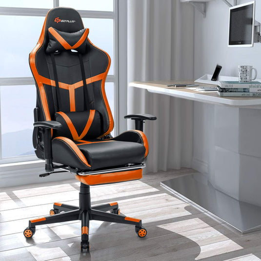 Gaming Chair, Massage Office Chair Computer Gaming Racing Chair - GoplusUS