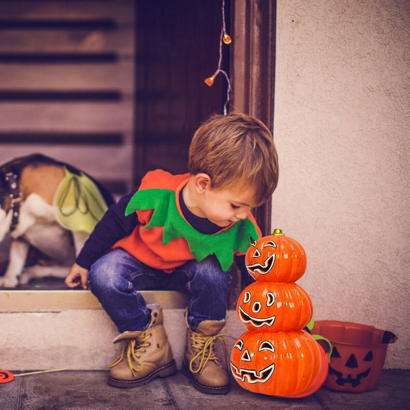 Load image into Gallery viewer, Halloween Ceramic Pumpkin Lamp - GoplusUS
