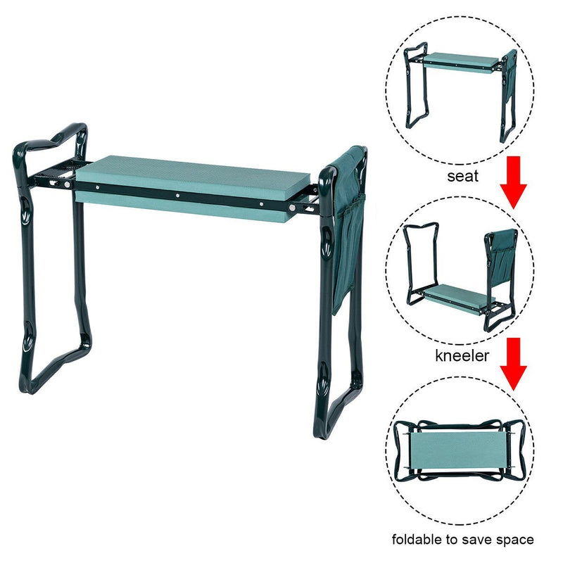 Load image into Gallery viewer, Folding Garden Kneeler Bench Heavy Duty Gardener Kneeling Pad Cushion - GoplusUS
