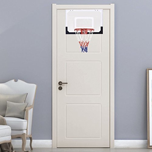 Load image into Gallery viewer, Over-The-Door Mini Basketball Hoop Includes Basketball &amp; Hand Pump Indoor Sports - GoplusUS
