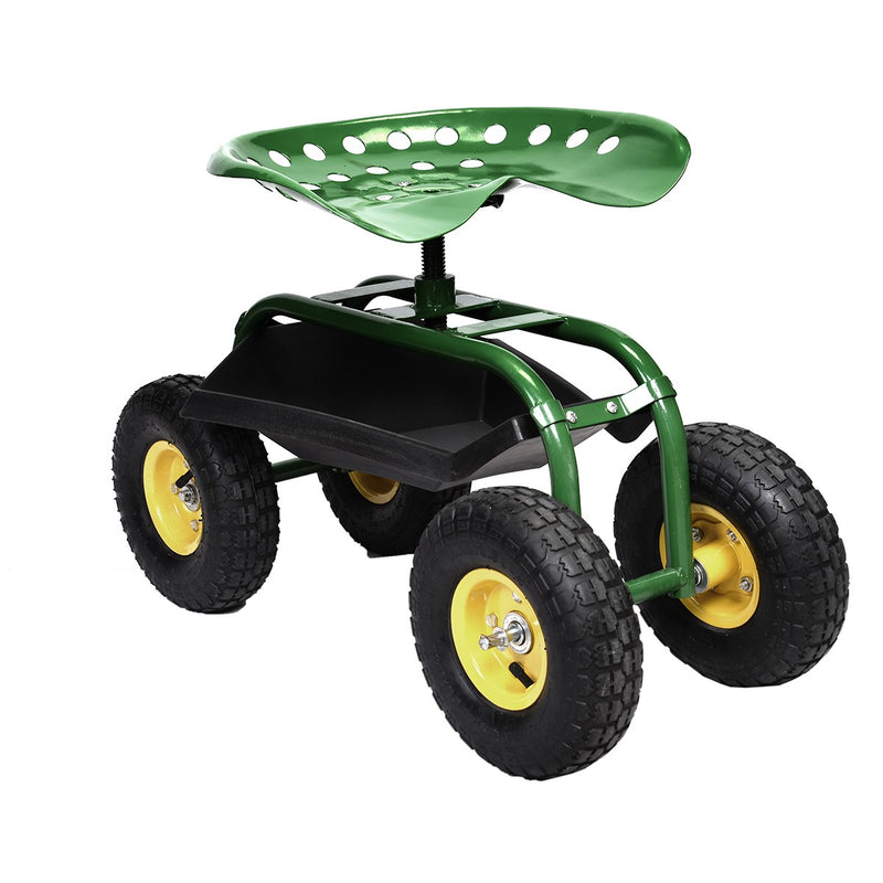 Load image into Gallery viewer, Garden Cart Rolling Work Seat Outdoor Lawn Yard Patio Wagon Scooter for Planting - GoplusUS
