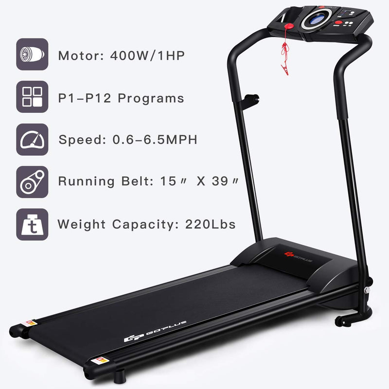 Load image into Gallery viewer, Compact Folding Treadmill for Home, Superfit Electric Walking Running Machine - GoplusUS
