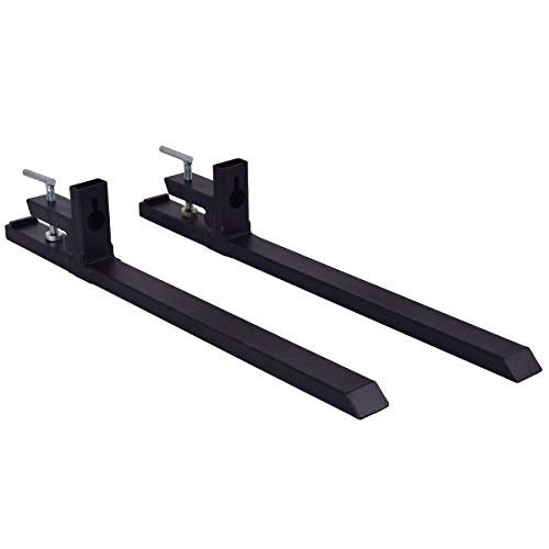Clamp on Pallet Forks, 60" 4000lbs Max - GoplusUS