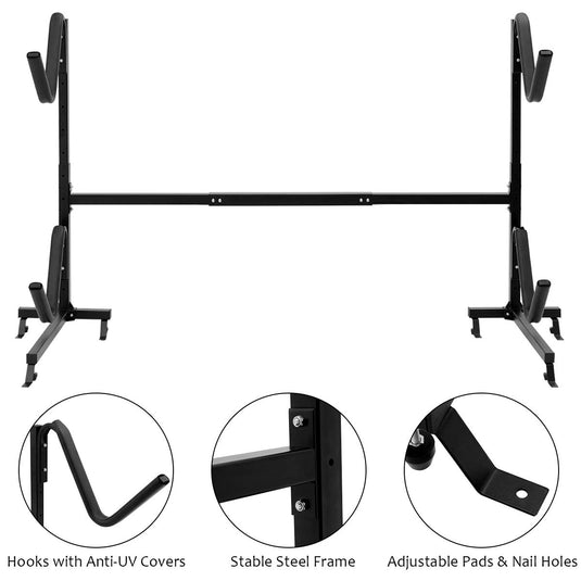 Goplus Freestanding Kayak Rack, Deluxe Heavy Duty Dual Kayak Storage Rack, Max Load 175 Lbs - GoplusUS