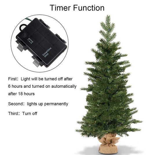 Goplus 3ft Prelit Christmas Tree - GoplusUS