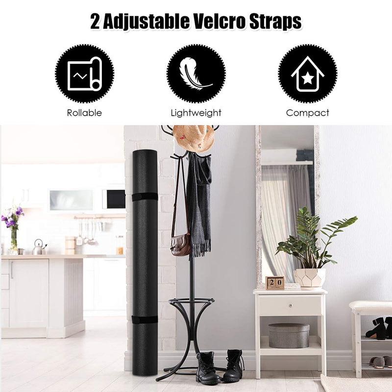 Load image into Gallery viewer, Large Yoga Mat, 7&#39; x 5&#39; x 8mm and 6&#39; x 4&#39; x 8mm with Straps - GoplusUS

