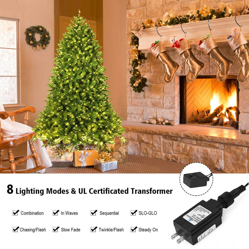 Load image into Gallery viewer, 5ft Prelit Christmas Tree, Premium Hinged Artificial Fir Tree - GoplusUS
