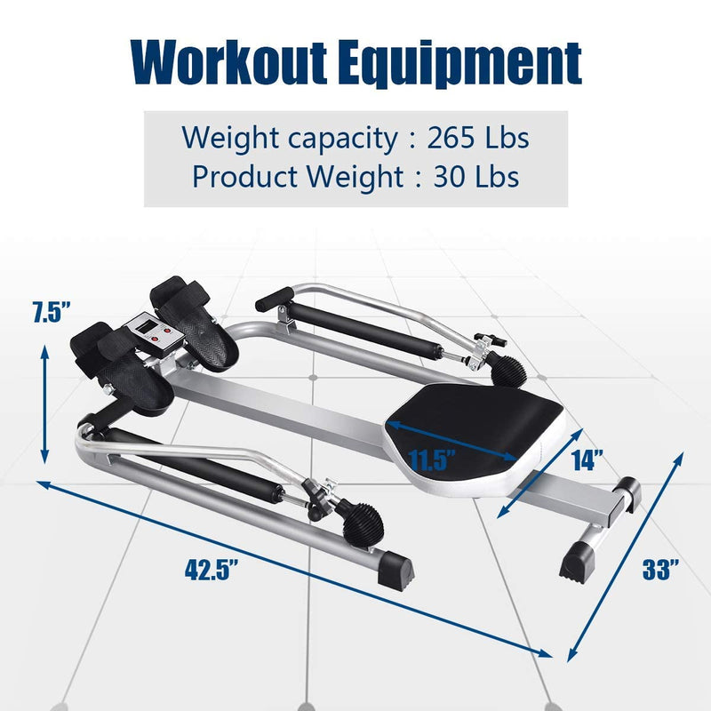 Load image into Gallery viewer, Goplus Hydraulic Rowing Machine Rower with LCD Monitor - GoplusUS
