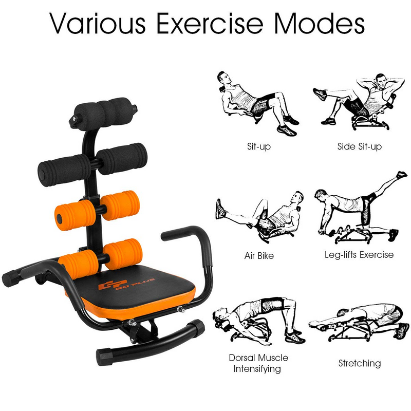 Load image into Gallery viewer, Goplus Core &amp; Abdominal Trainers, Twister Trainer Ab Exercise Machine Height Adjustable - GoplusUS

