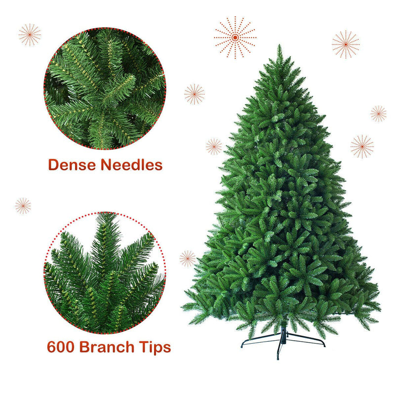 Load image into Gallery viewer, 7.5ft Unlit Artificial Christmas Tree, Premium Hinged Fir Tree - GoplusUS
