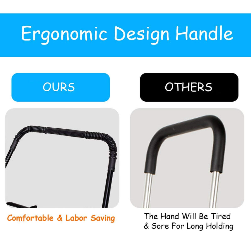 Load image into Gallery viewer, Jumbo Folding Shopping Cart for Grocery Laundry Book Luggage Travel - GoplusUS
