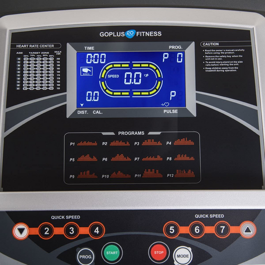 2.2HP Folding Treadmill Electric Support Motorized Power Running Fitness Jogging Incline - GoplusUS