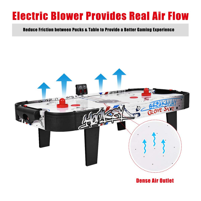 Load image into Gallery viewer, Air Powered Hockey Table, LED Electronic Scoring Sports Game - GoplusUS

