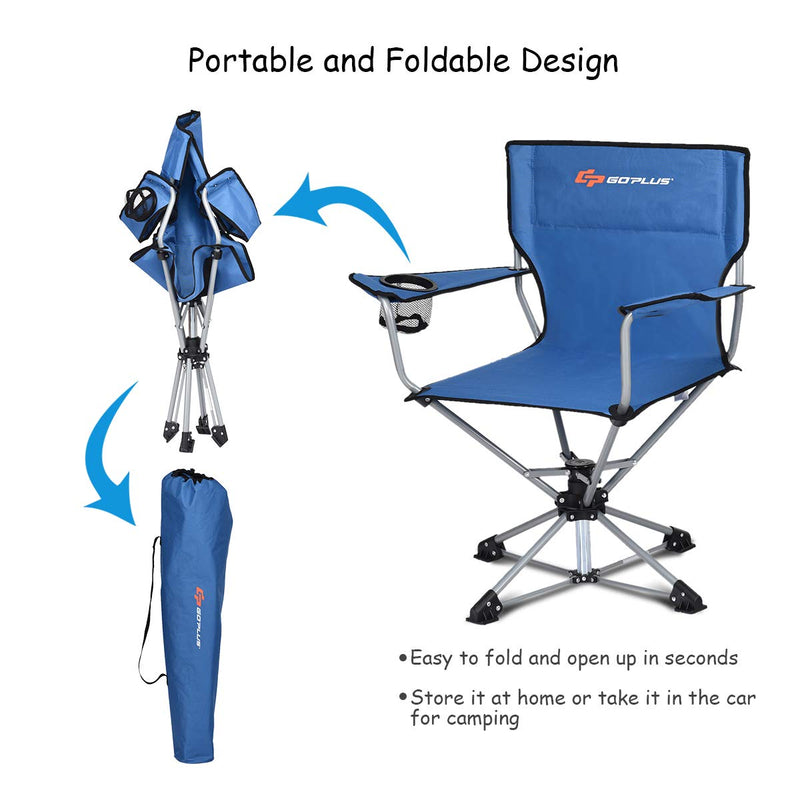 Load image into Gallery viewer, Swivel Camping Chair - GoplusUS
