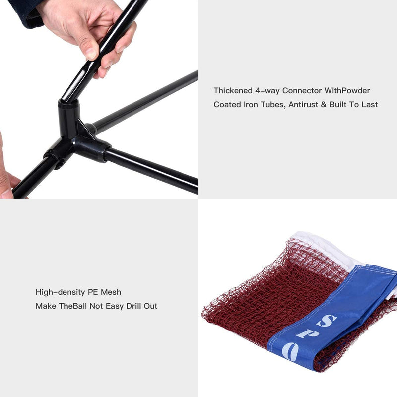 Load image into Gallery viewer, Portable Badminton Net, 2.5&#39; to 5&#39; Height Adjustable - GoplusUS
