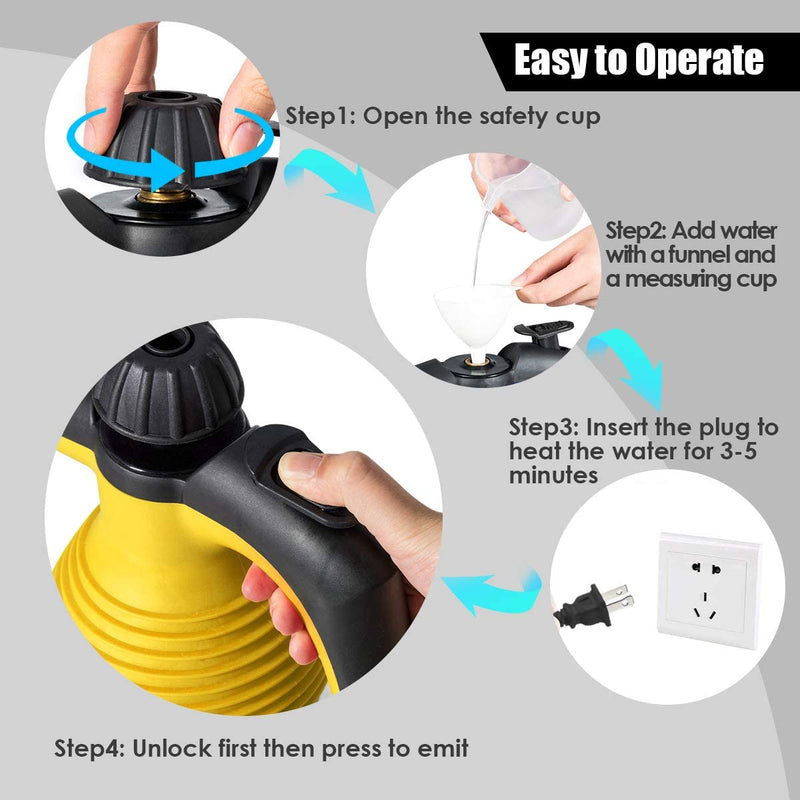 Load image into Gallery viewer, Handheld Pressurized Steam Cleaner - GoplusUS
