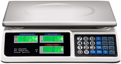 66 LB Digital Scale Price Computing Deli Electronic Counting Weight - GoplusUS
