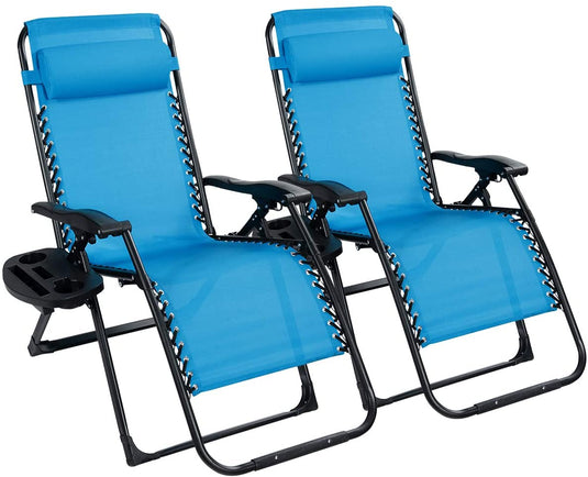 Zero Gravity Chair, 500-lb Capacity Oversized Recliner with Cup Holder