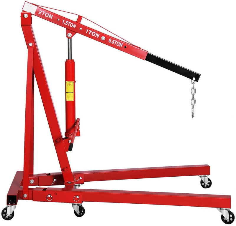 Load image into Gallery viewer, 2 Ton Folding Engine Hoist Cherry Picker Shop Crane Hoist Lift - GoplusUS
