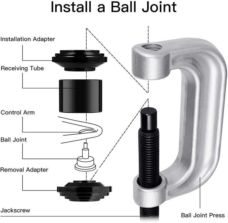 Load image into Gallery viewer, 4 in 1 Ball Joint Service Tool Kit 2WD &amp; 4WD Remover Installer - GoplusUS

