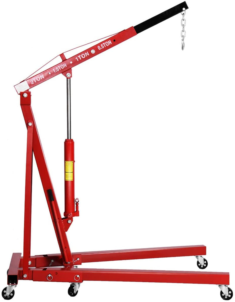 Load image into Gallery viewer, 2 Ton Folding Engine Hoist Cherry Picker Shop Crane Hoist Lift - GoplusUS
