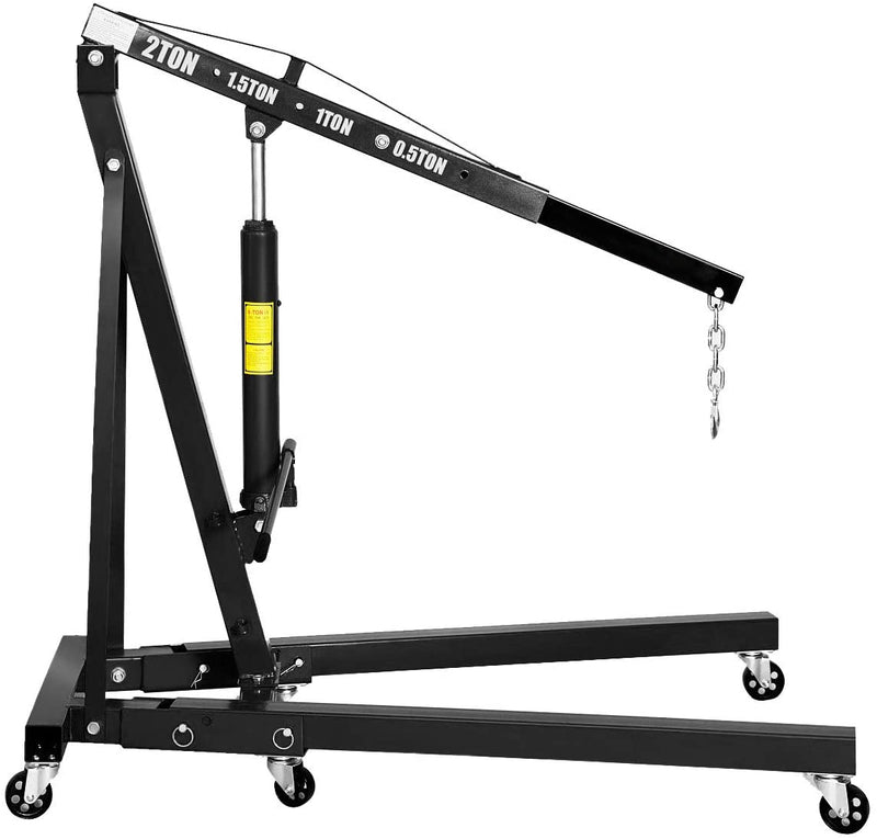 Load image into Gallery viewer, 2 Ton Folding Engine Hoist Cherry Picker Shop Crane Hoist Lift - GoplusUS
